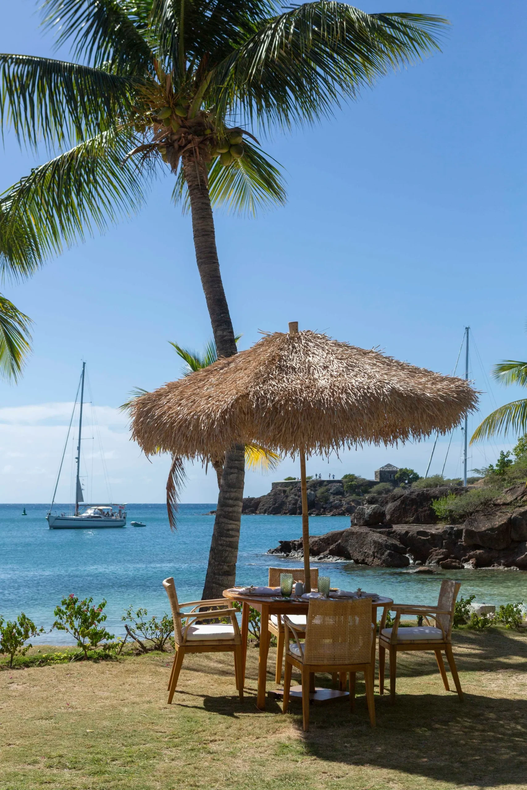 The Reef beachfront restaurant at The Inn at English Harbour