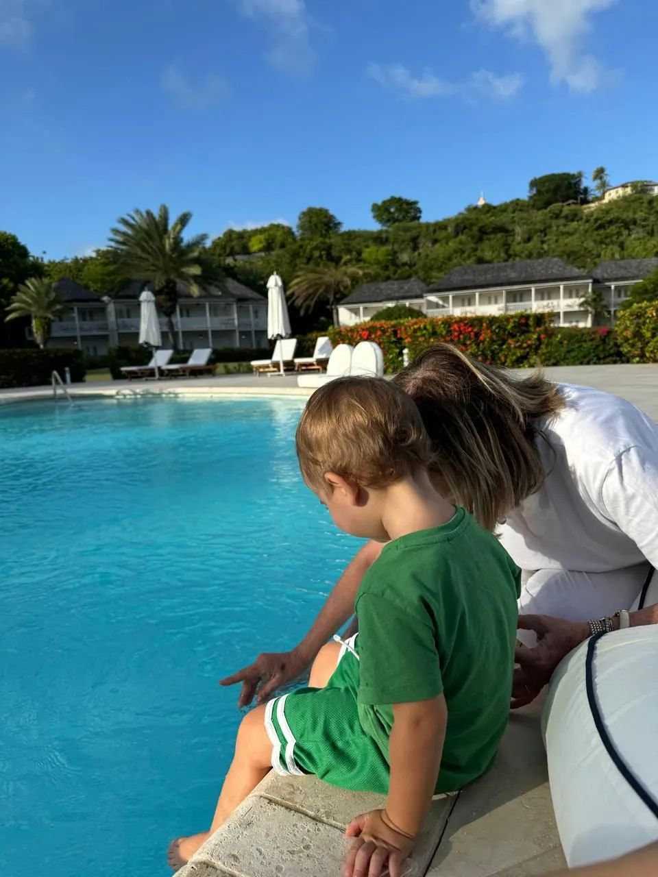 Family enjoying a holiday at The Inn at English Harbour, Antigua
