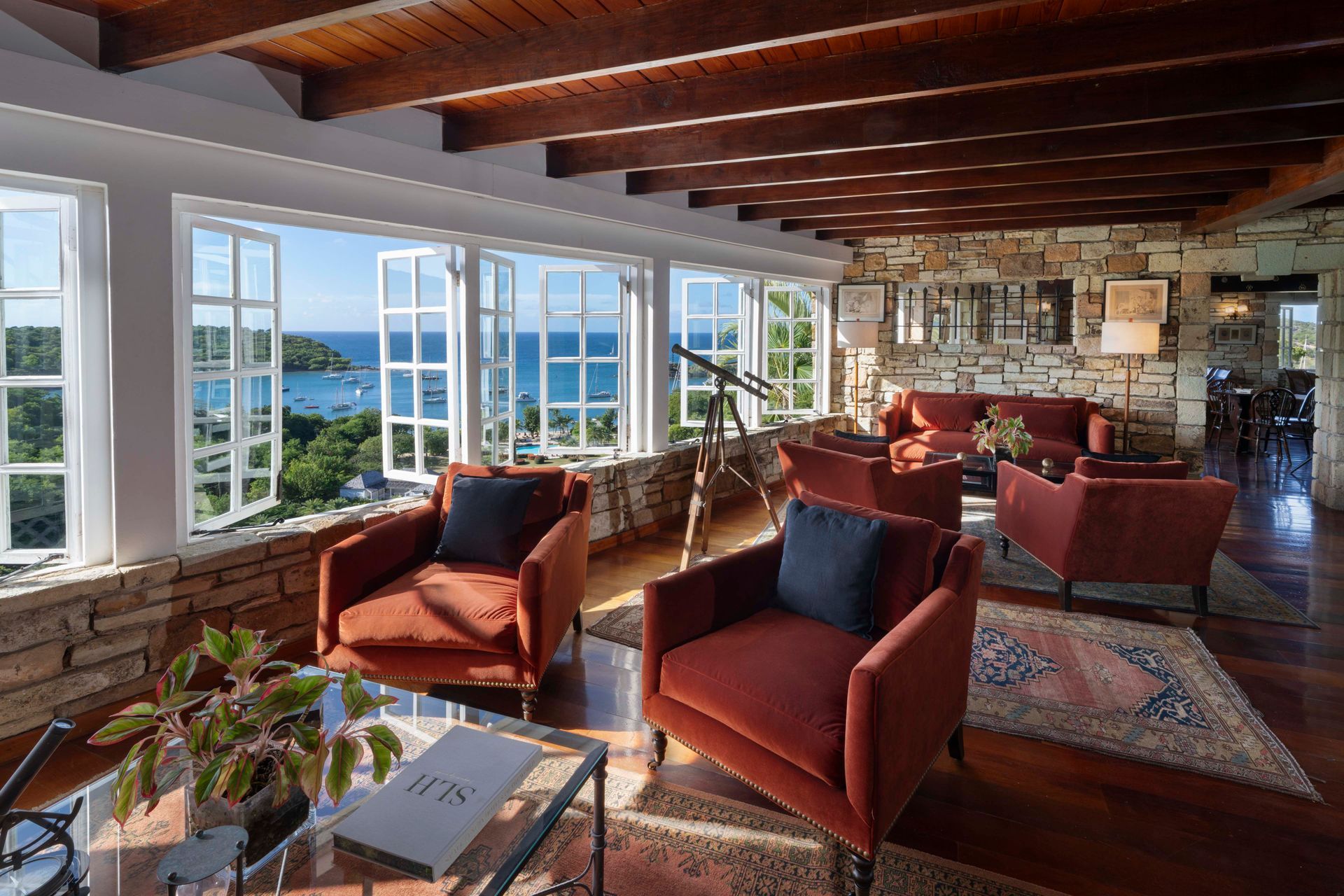 Suite living area at The Inn at English Harbour