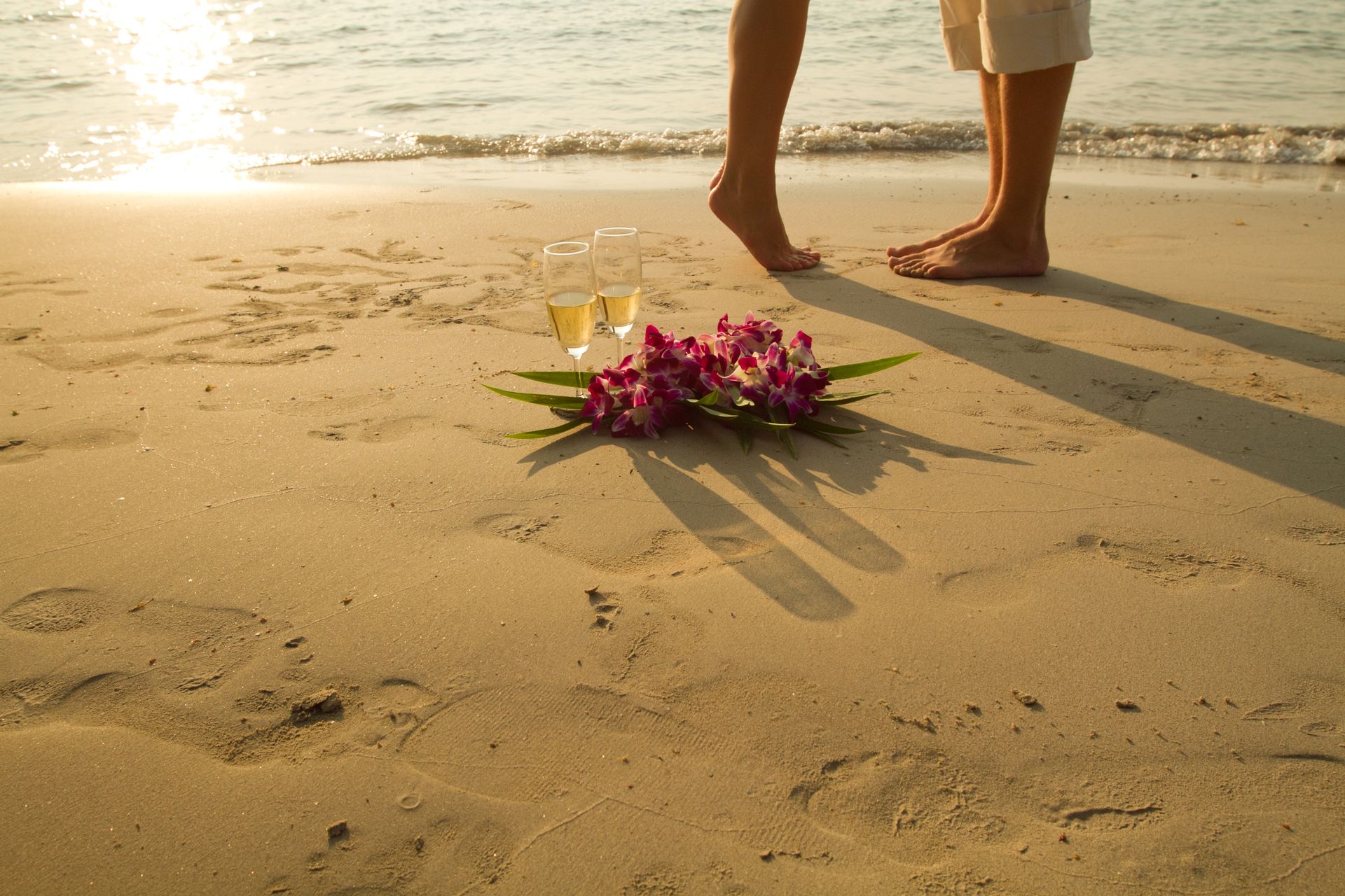 Couple enjoying sunset over English Harbour at The Inn at English Harbour, Antigua